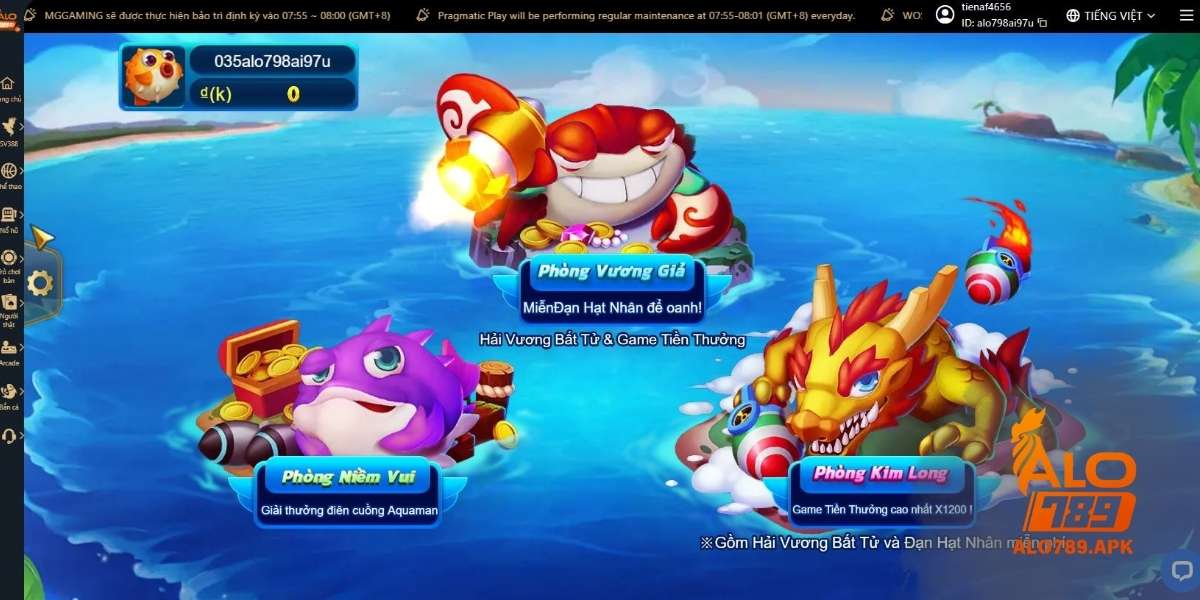 Hệ thống phòng chơi tại Bombing Fishing